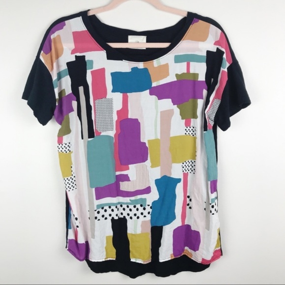 Anthropologie Tops - Anthropologie t.la Abstract Print Short Sleeve Tee
